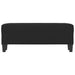 Bankje 100x35x41 cm microvezelstof zwart