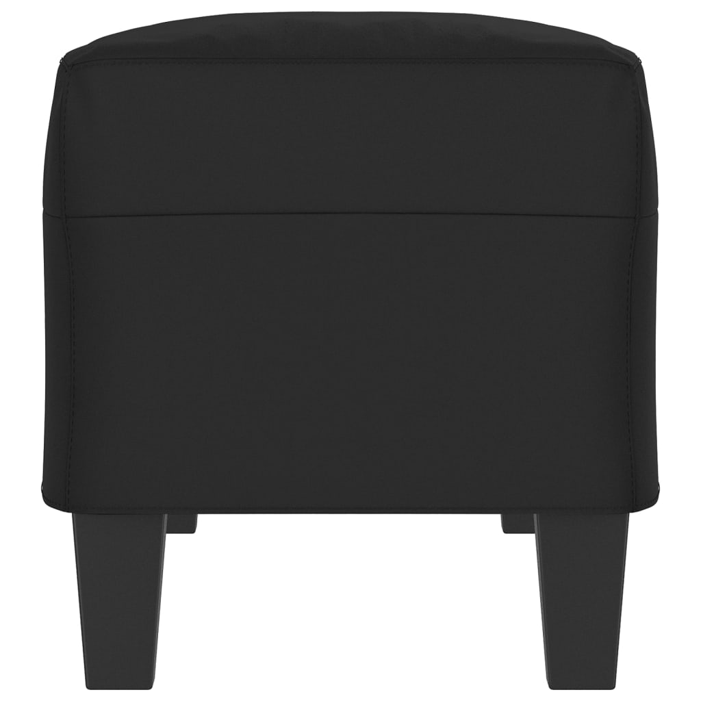Bankje 100x35x41 cm microvezelstof zwart