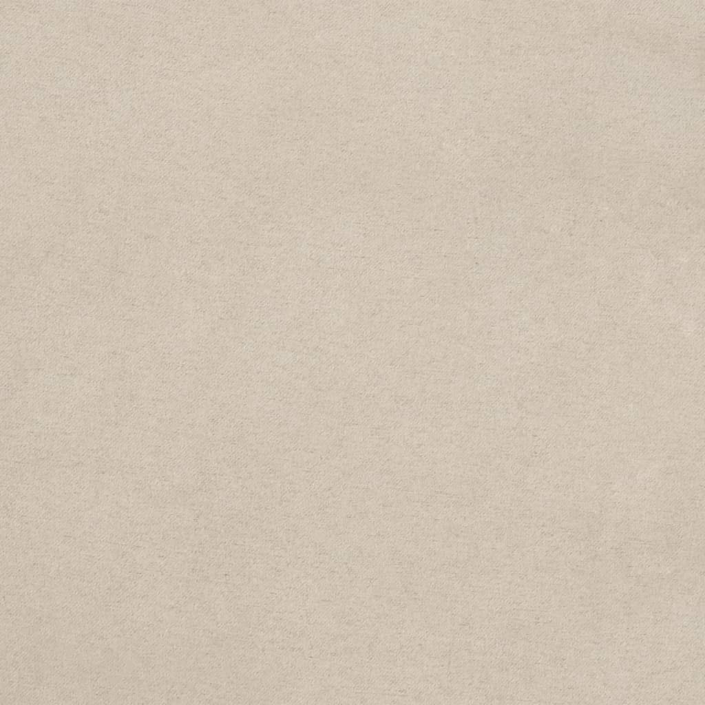 Bankje 100x35x41 cm microvezelstof crèmekleurig
