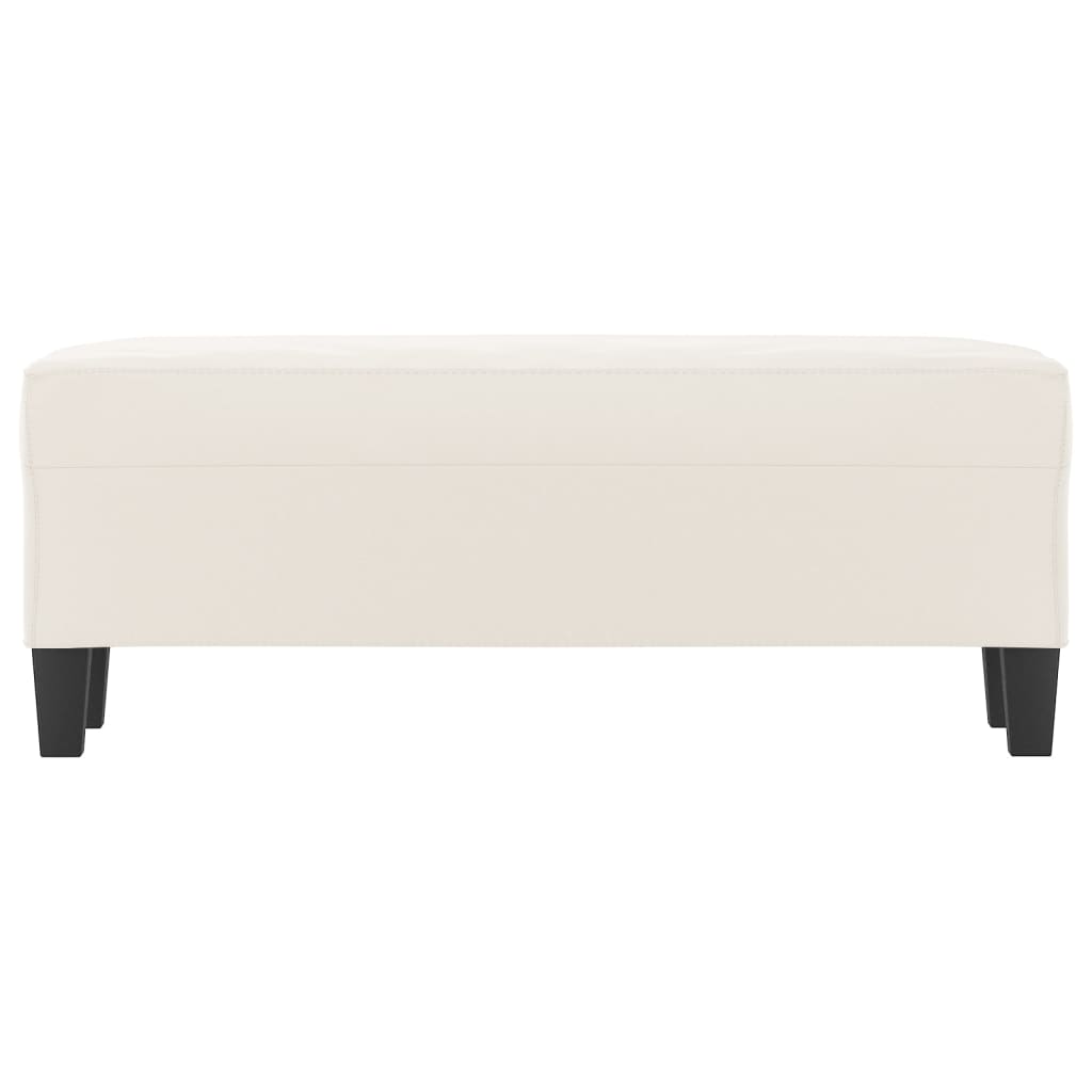Bankje 100x35x41 cm microvezelstof beige