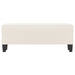 Bankje 100x35x41 cm microvezelstof beige