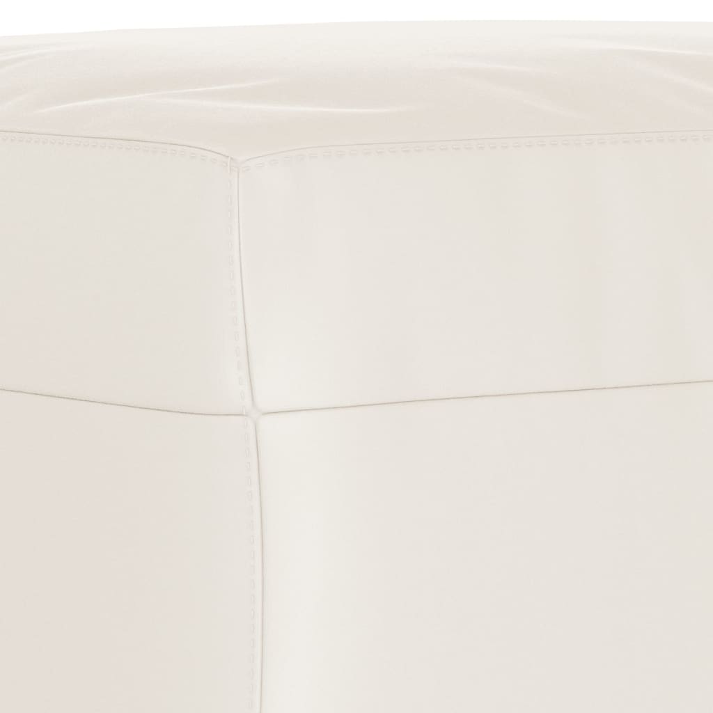 Bankje 100x35x41 cm microvezelstof beige