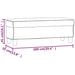 Bankje 100x35x41 cm microvezelstof beige