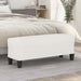 Bankje 100x35x41 cm microvezelstof beige