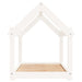 Hondenbed 81x60x70 cm massief grenenhout wit