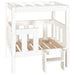 Hondenmand 65,5x50,5x70 cm massief grenenhout wit
