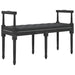 Bankje 110x40x70 cm fluweel zwart