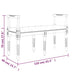 Bankje 110x40x70 cm fluweel zwart