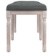 Bankje 110x40x49 cm stof donkergrijs