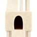 Kattenmeubel met sisal krabpalen 190 cm crèmekleurig