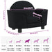 Hondenmand 66x40x45 cm fluweel zwart