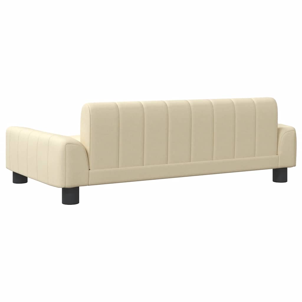 Hondenmand 90x53x30 cm stof crèmekleurig