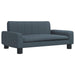 Hondenmand 70x45x30 cm stof donkergrijs
