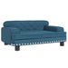 Hondenmand 70x45x30 cm fluweel blauw