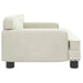 Hondenmand 70x45x30 cm fluweel crèmekleurig
