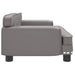 Hondenmand 70x45x30 cm kunstleer grijs