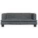 Hondenmand 80x45x30 cm fluweel donkergrijs