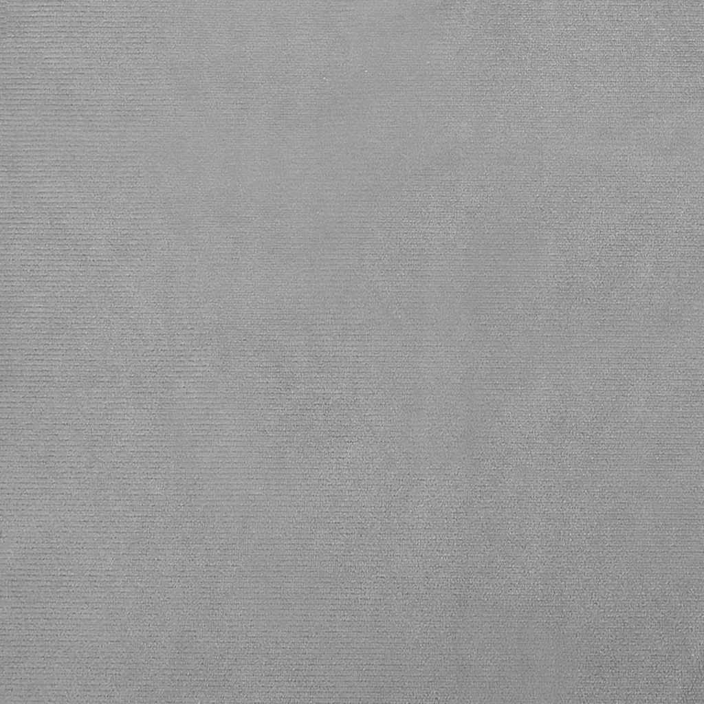 Hondenmand 60x40x30 cm fluweel lichtgrijs
