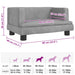 Hondenmand 60x40x30 cm fluweel lichtgrijs