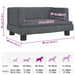 Hondenmand 60x40x30 cm fluweel donkergrijs