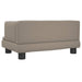 Hondenmand 60x40x30 cm kunstleer cappuccinokleurig