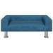 Hondenmand 70x45x26,5 cm fluweel blauw