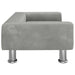 Hondenmand 70x45x26,5 cm fluweel lichtgrijs
