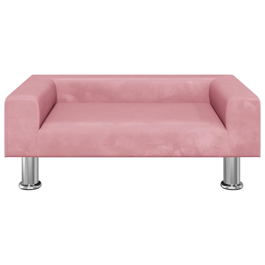 Hondenmand 70x45x26,5 cm fluweel roze
