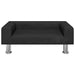 Hondenmand 70x45x26,5 cm fluweel zwart