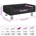 Hondenmand 70x45x26,5 cm fluweel zwart