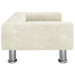 Hondenmand 70x45x26,5 cm fluweel crèmekleurig