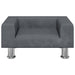 Hondenmand 50x40x26,5 cm fluweel donkergrijs