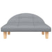 Hondenmand 70x52x30 cm stof lichtgrijs
