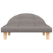 Hondenmand 70x52x30 cm stof taupe