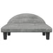 Hondenmand 70x52x30 cm fluweel lichtgrijs