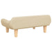 Hondenmand 70x40x24 cm stof crèmekleurig