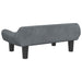 Hondenmand 70x40x24 cm fluweel donkergrijs