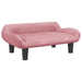 Hondenmand 70x40x24 cm fluweel roze