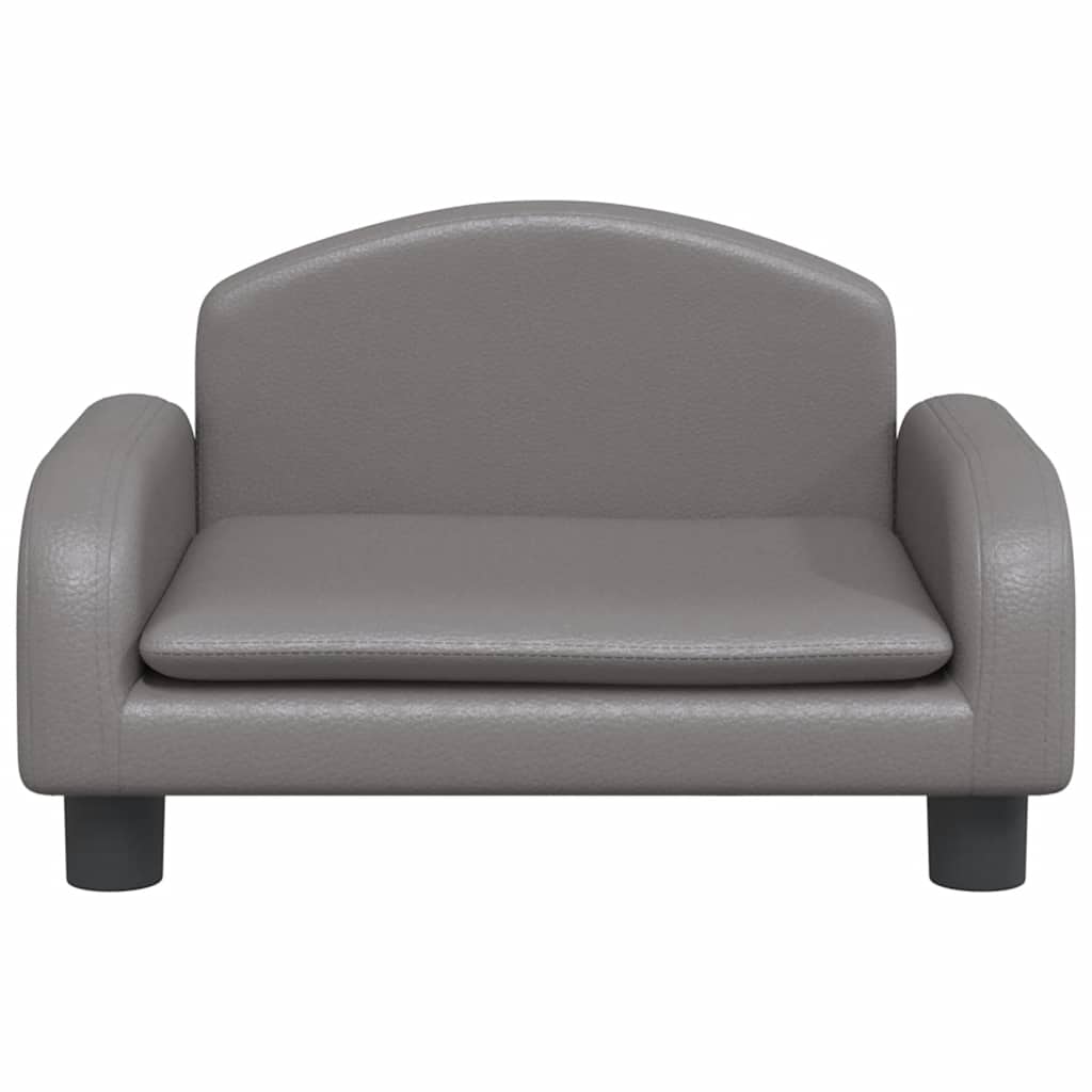 Hondenmand 50x40x30 cm kunstleer grijs