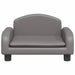Hondenmand 50x40x30 cm kunstleer grijs