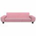 Hondenmand 100x54x33 cm fluweel roze