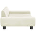 Hondenmand 100x54x33 cm fluweel crèmekleurig