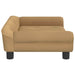 Hondenmand 70x48x22 cm fluweel bruin