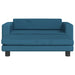 Hondenmand met verlengstuk 100x50x30 cm fluweel blauw