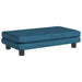 Hondenmand met verlengstuk 100x50x30 cm fluweel blauw