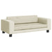 Hondenmand met verlengstuk 100x50x30 cm fluweel crèmekleurig