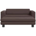 Hondenmand met verlengstuk 100x50x30 cm kunstleer bruin