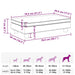 Hondenmand met verlengstuk 100x50x30 cm kunstleer bruin
