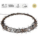 S.i.a. Decoratie Led Ring 58 Cm 500 Led'S Warm Wit Zwart