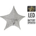 Overige Merken Kerstster Van Stof Met 30 Leds 50 Cm Kleur Zilver